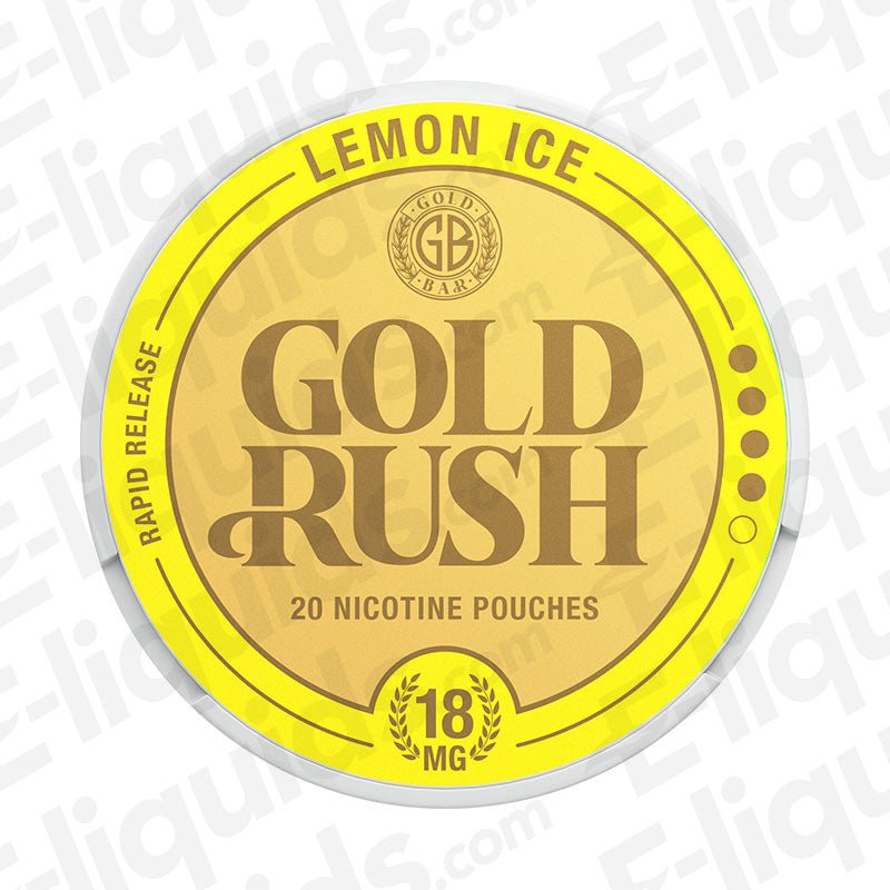 Lemon Ice Gold Rush Nicotine Pouches by Gold Bar - Power Vape Shop