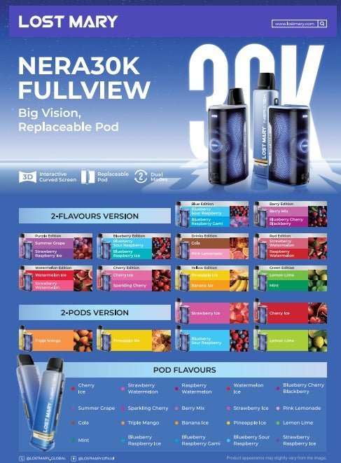 Lost Mary Nera 30K Replacement Pods - Power Vape Shop