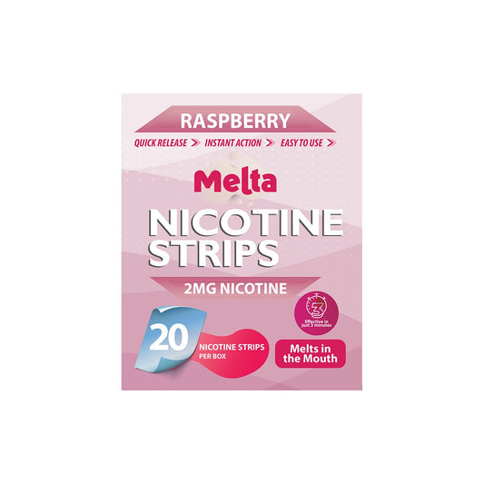 Melta Raspberry Nicotine Strips - Power Vape Shop