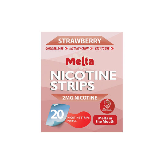 Melta Strawberry Nicotine Strips - Power Vape Shop