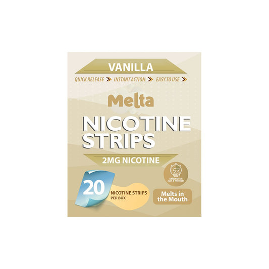 Melta Vanilla Nicotine Strips - Power Vape Shop