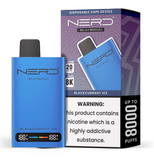 Nerd Slim 8000 Disposable Vape Device Kit - Power Vape Shop