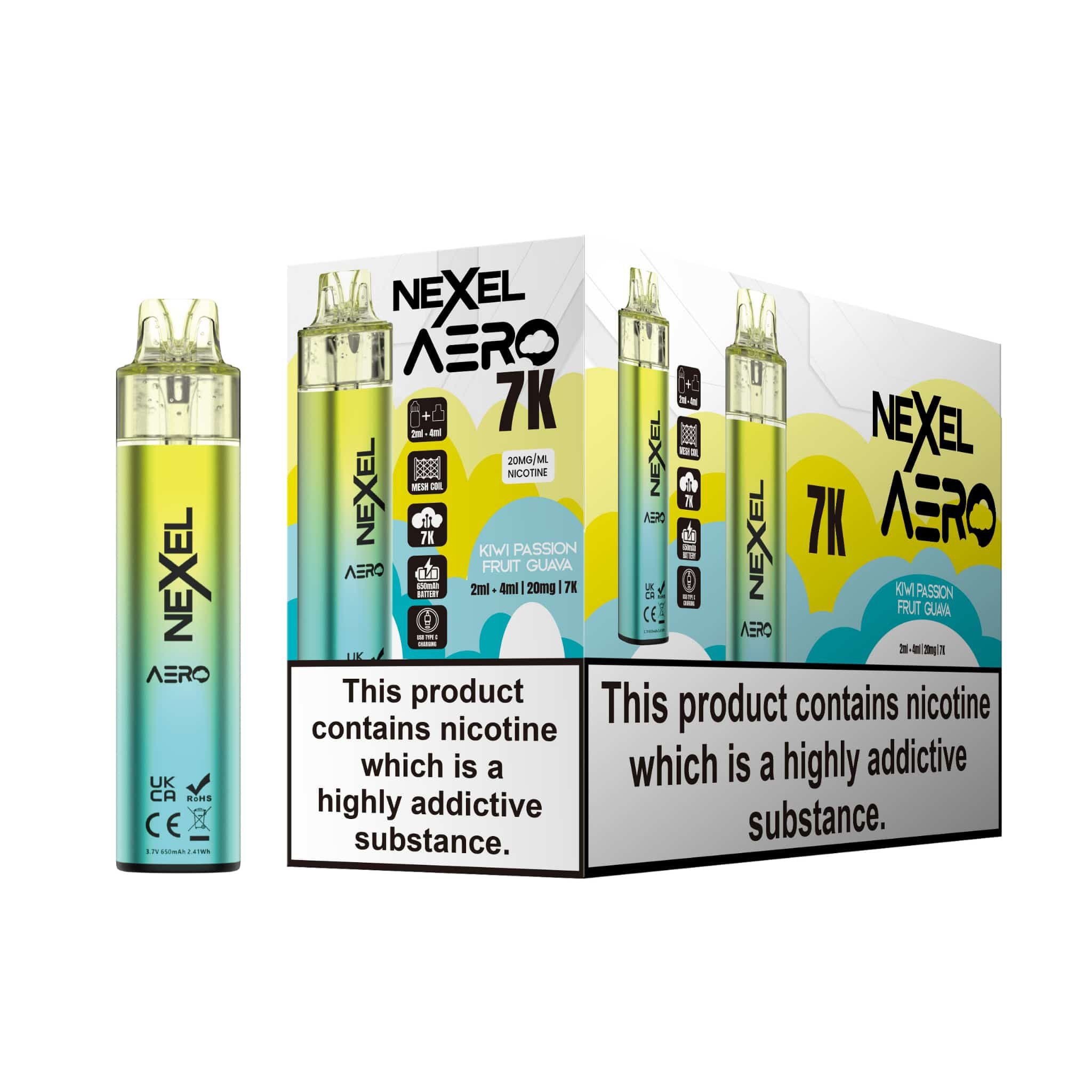 Nexel Aero 7k Prefilled Pod Vape Kit - Power Vape Shop
