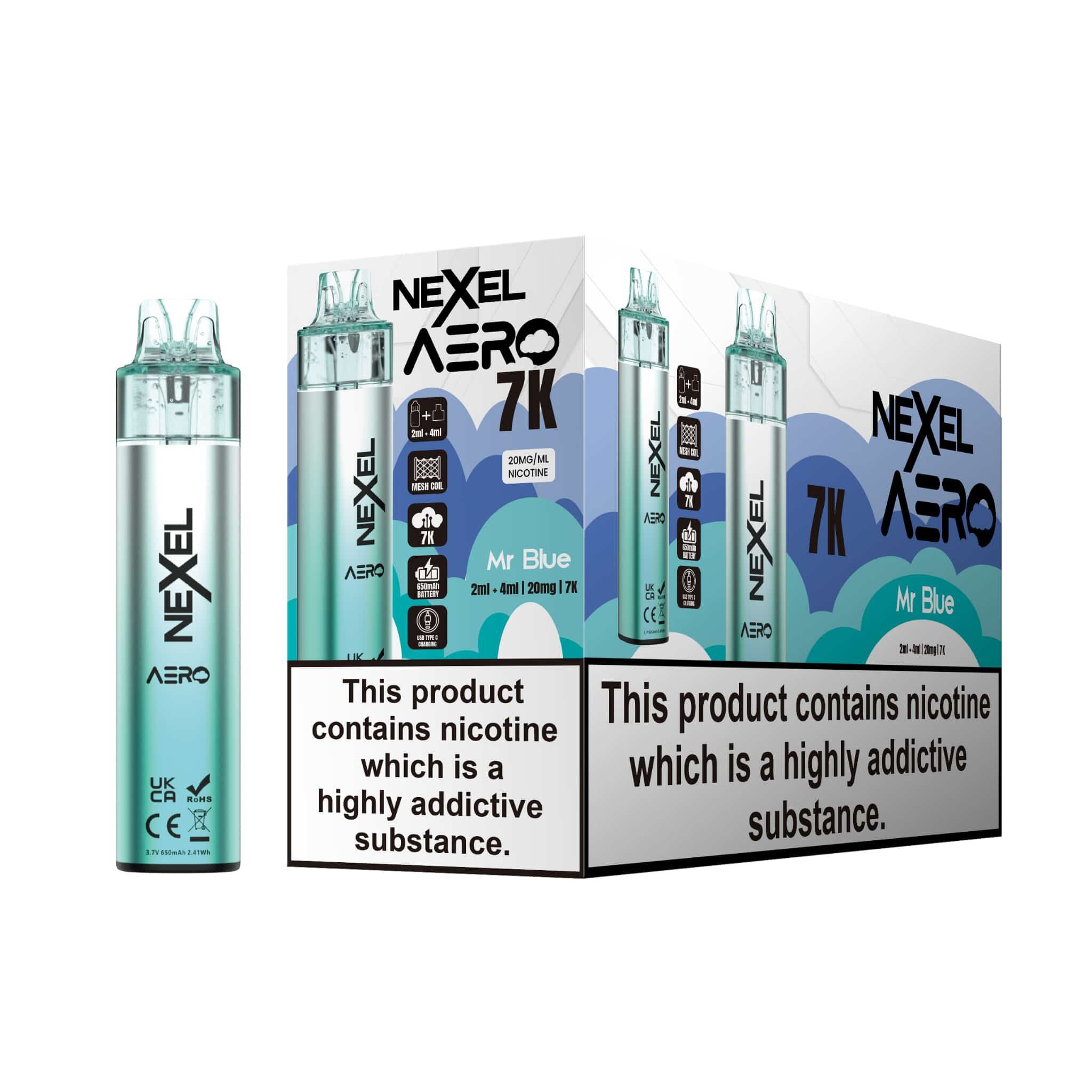 Nexel Aero 7k Prefilled Pod Vape Kit - Power Vape Shop