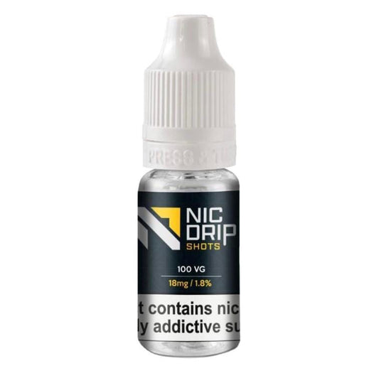 Nic Drip 100VG/18mg Nic Shots - Power Vape Shop