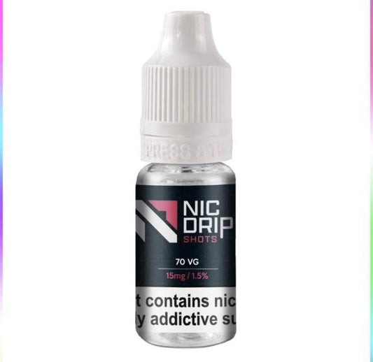 Nic Drip 70VG/15mg Nic Shots - Power Vape Shop