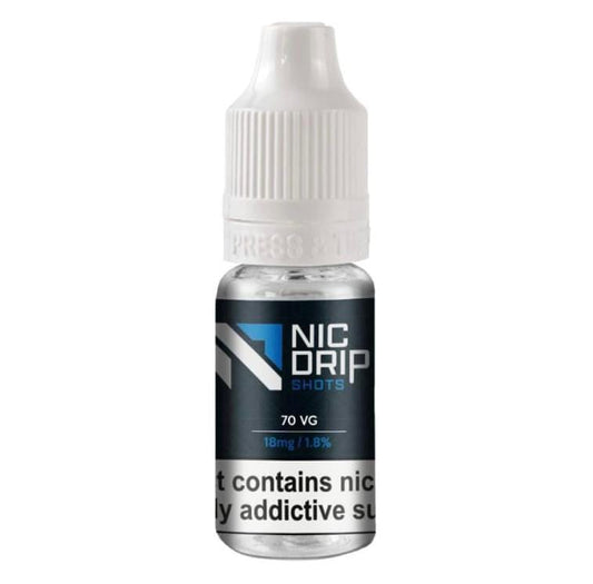 Nic Drip 70VG/18mg Nic Shots - Power Vape Shop