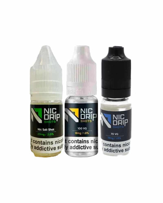 Nic Drip Shots Nic Salt 10ml E - Liquid | Just Only £1 - Power Vape Shop