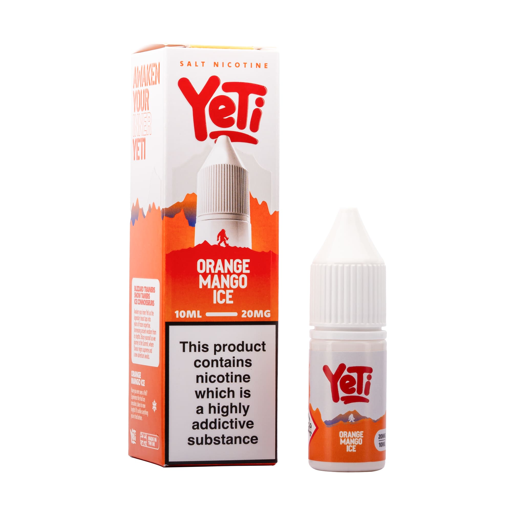 Orange Mango Ice Nic Salt E - Liquid by Yeti - Power Vape Shop