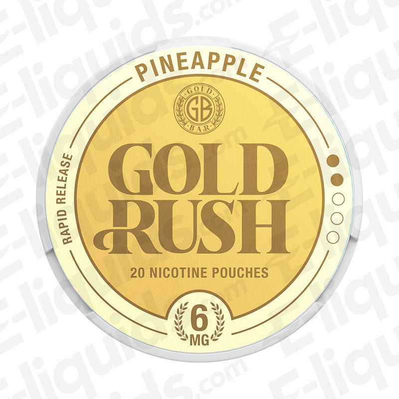 Pineapple Gold Rush Nicotine Pouches by Gold Bar - Power Vape Shop