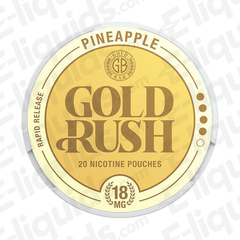 Pineapple Gold Rush Nicotine Pouches by Gold Bar - Power Vape Shop