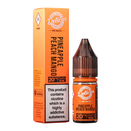 Pineapple Peach Mango Nic Salt E - Liquid by Deliciu - Power Vape Shop