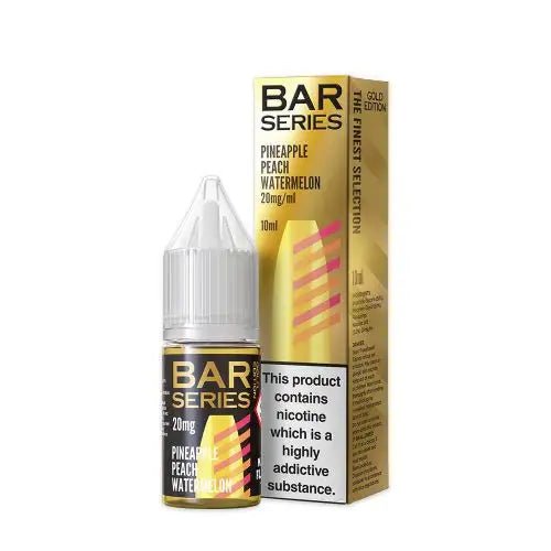 Pineapple Peach Watermelon Nic Salt E - Liquid by Bar Series Gold Edition 10ml - Power Vape Shop