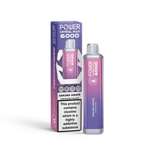 Power Crystal Max 6000 Sakura Grape - Power Vape Shop
