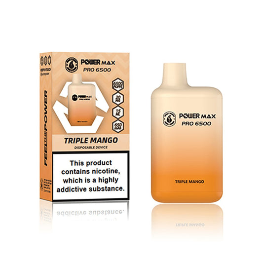 Power Max Pro 6500 Triple Mango - Power Vape Shop