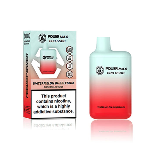 Power Max Pro 6500 Watermelon Bubblegum - Power Vape Shop