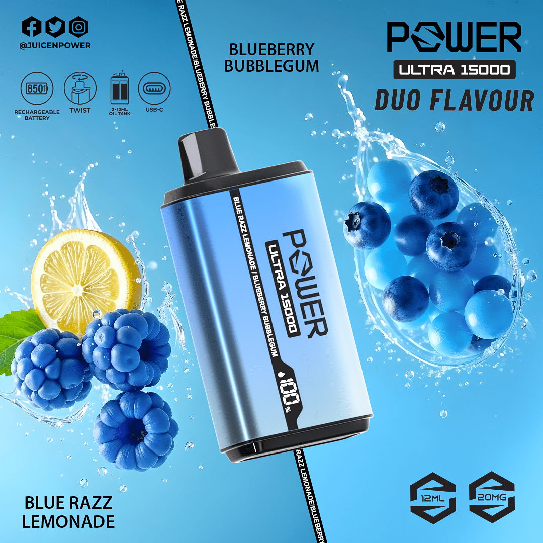 Power Ultra 15000 Duo Flavour Disposable Vape 15,000 Puffs Power Ultra 15000 Duo Flavour Disposable Vape 15,000 Puffs