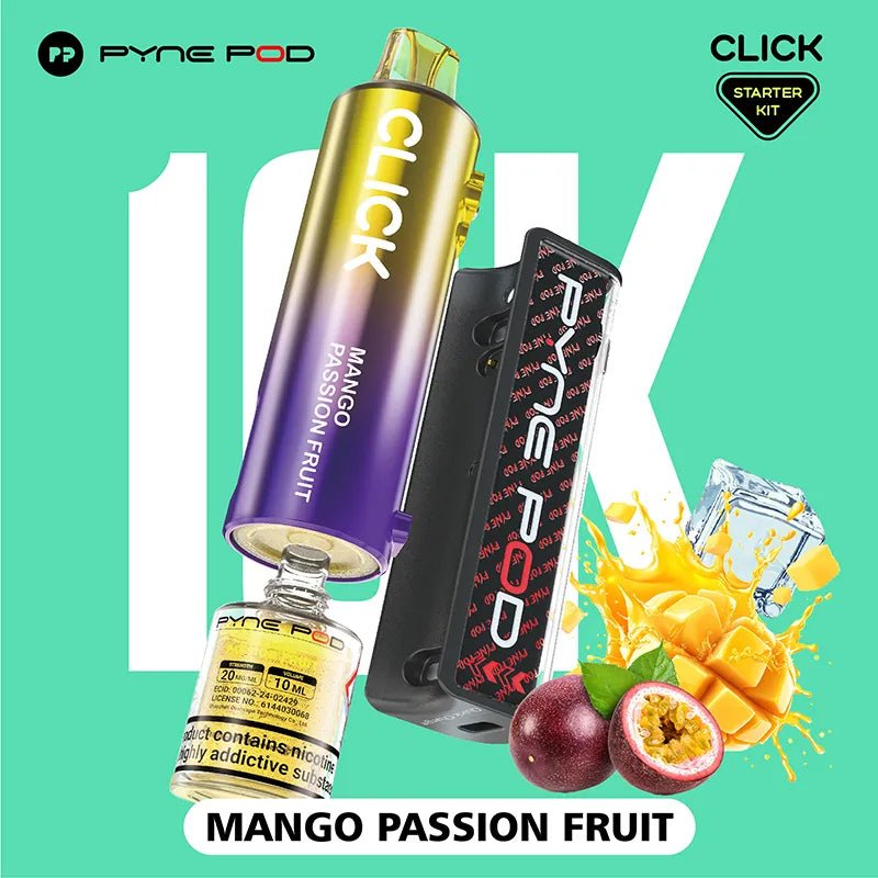 Pyne Pod Click 10K Puff Disposable Vape Kit - Power Vape Shop