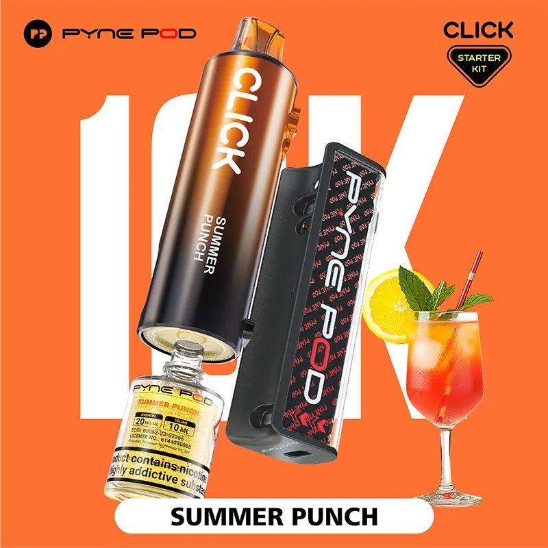 Pyne Pod Click 10K Puff Disposable Vape Kit - Power Vape Shop