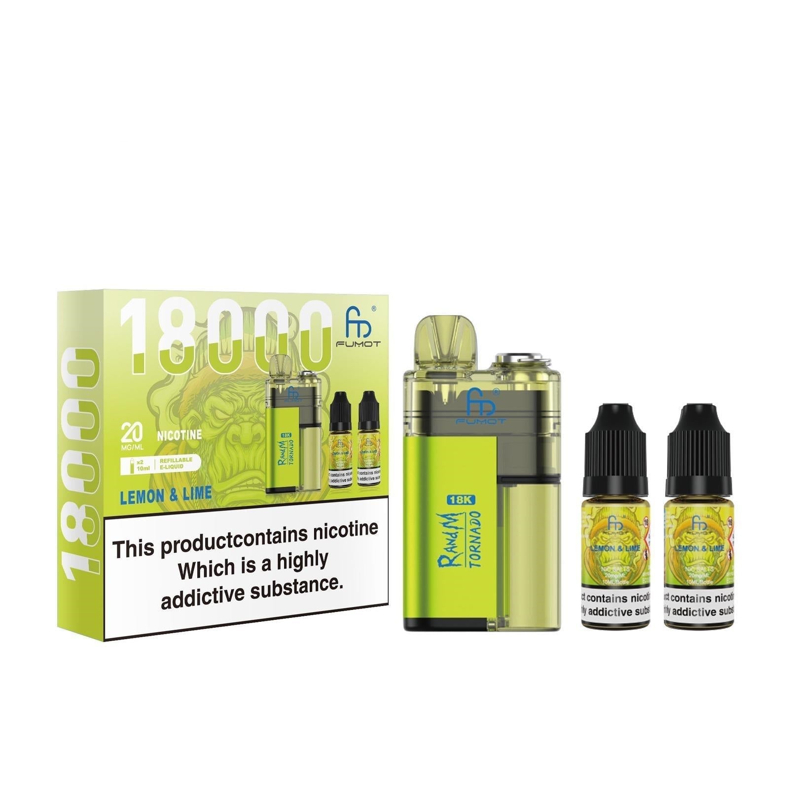 R and M Tornado 18000 Prefilled Pod Kit | 20mg Nicotine - Power Vape Shop