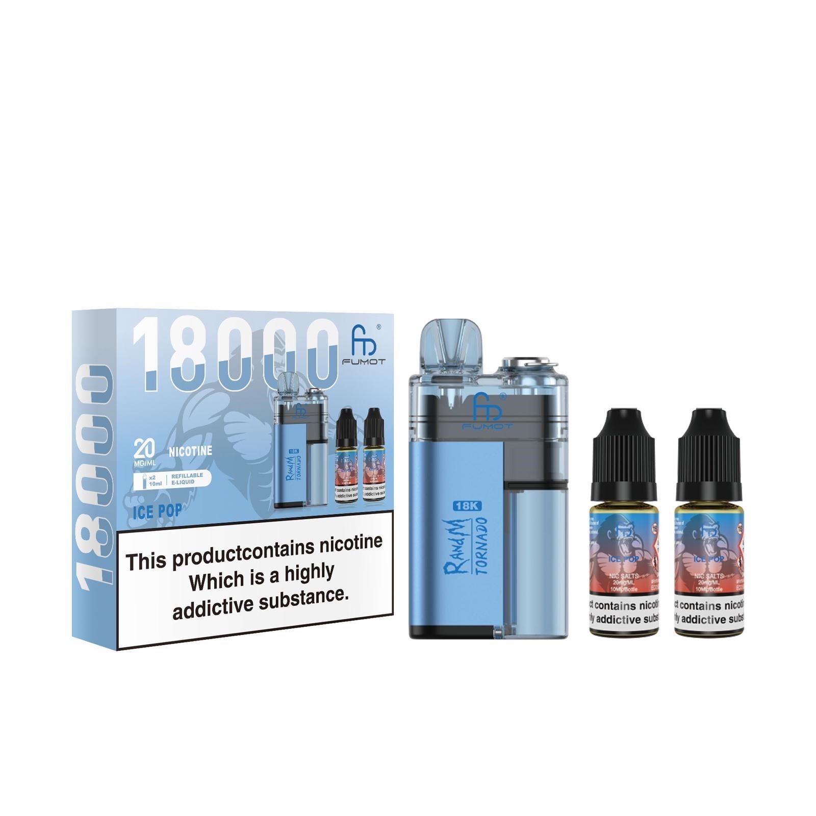 R and M Tornado 18000 Prefilled Pod Kit | 20mg Nicotine - Power Vape Shop
