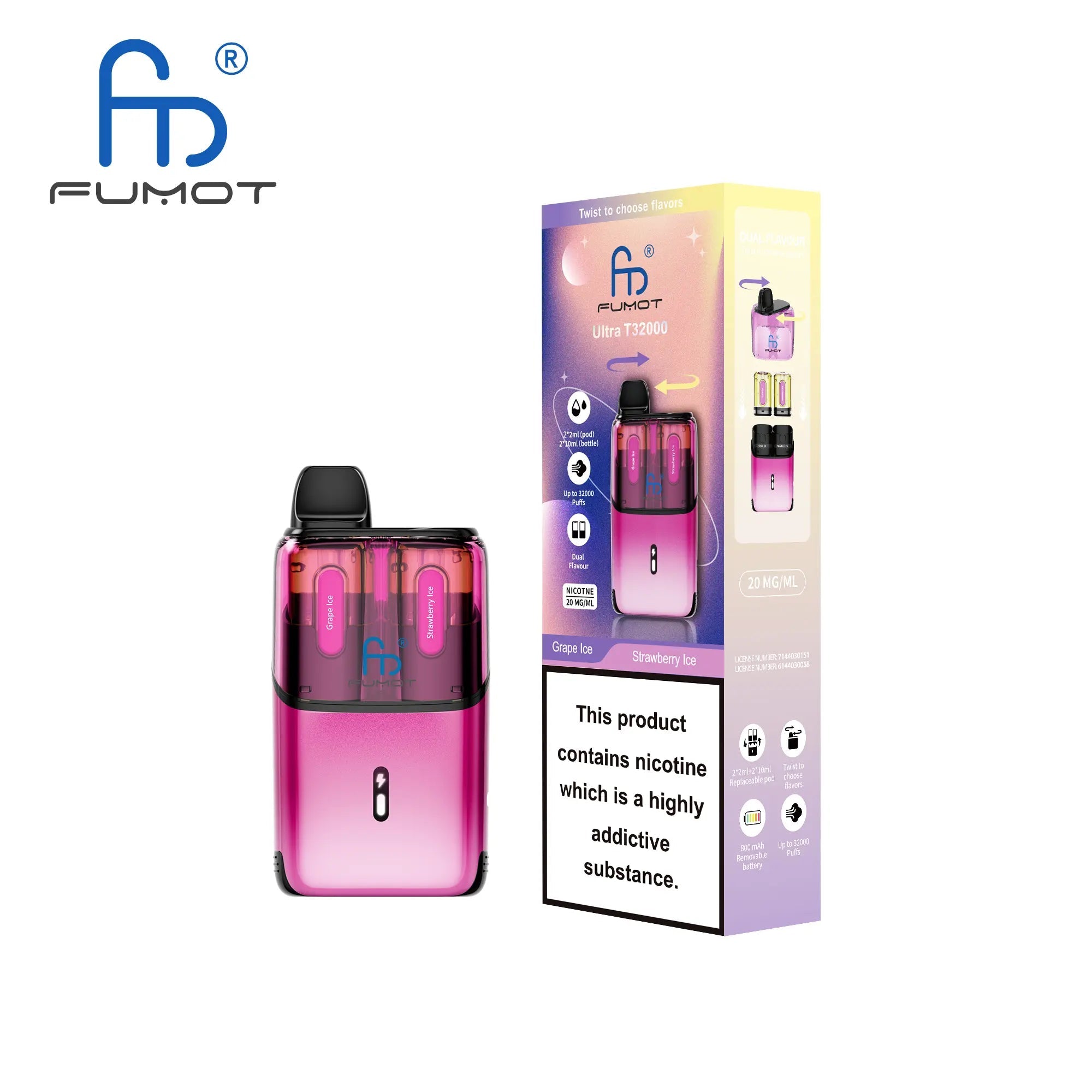 RandM Fumot T32000 Ultra Prefilled Pod Kit - Power Vape Shop