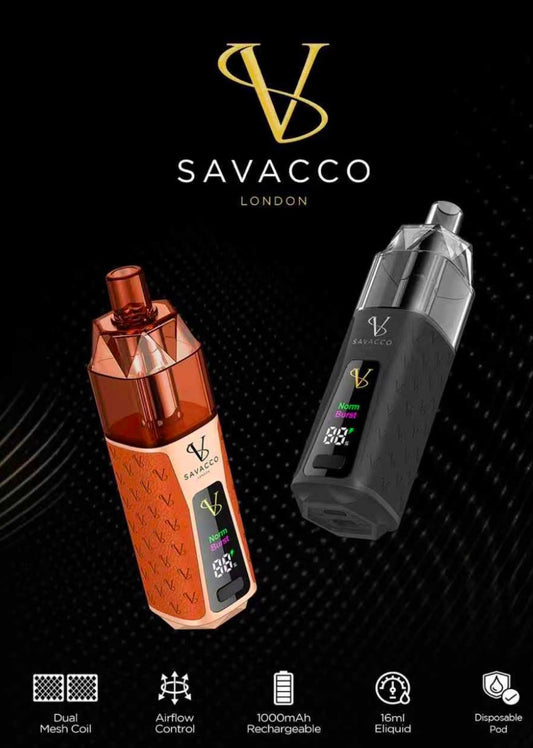 Savacco Pro 25000 Puffs Prefilled Kit | £14.99 Only - Power Vape Shop