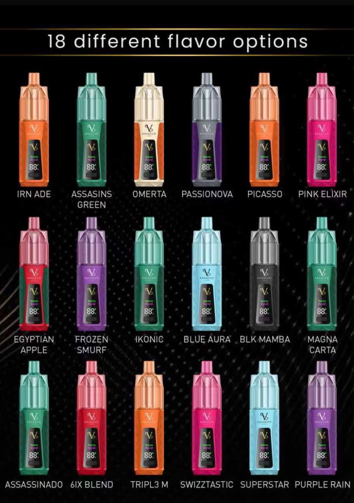 Savacco Pro 25000 Puffs Prefilled Kit | £14.99 Only - Power Vape Shop