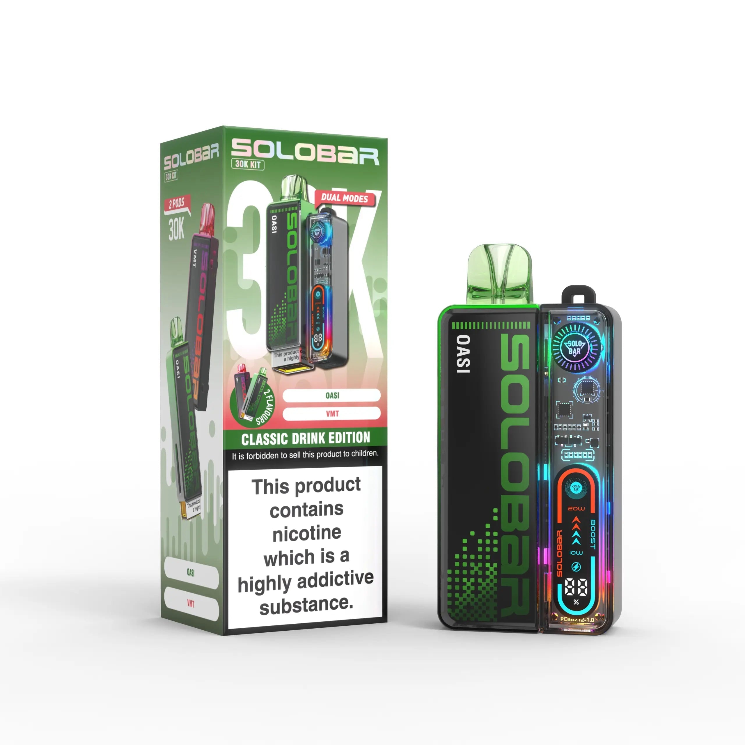 Solo Bar Boost 30K Prefilled Vape Kit - Power Vape Shop