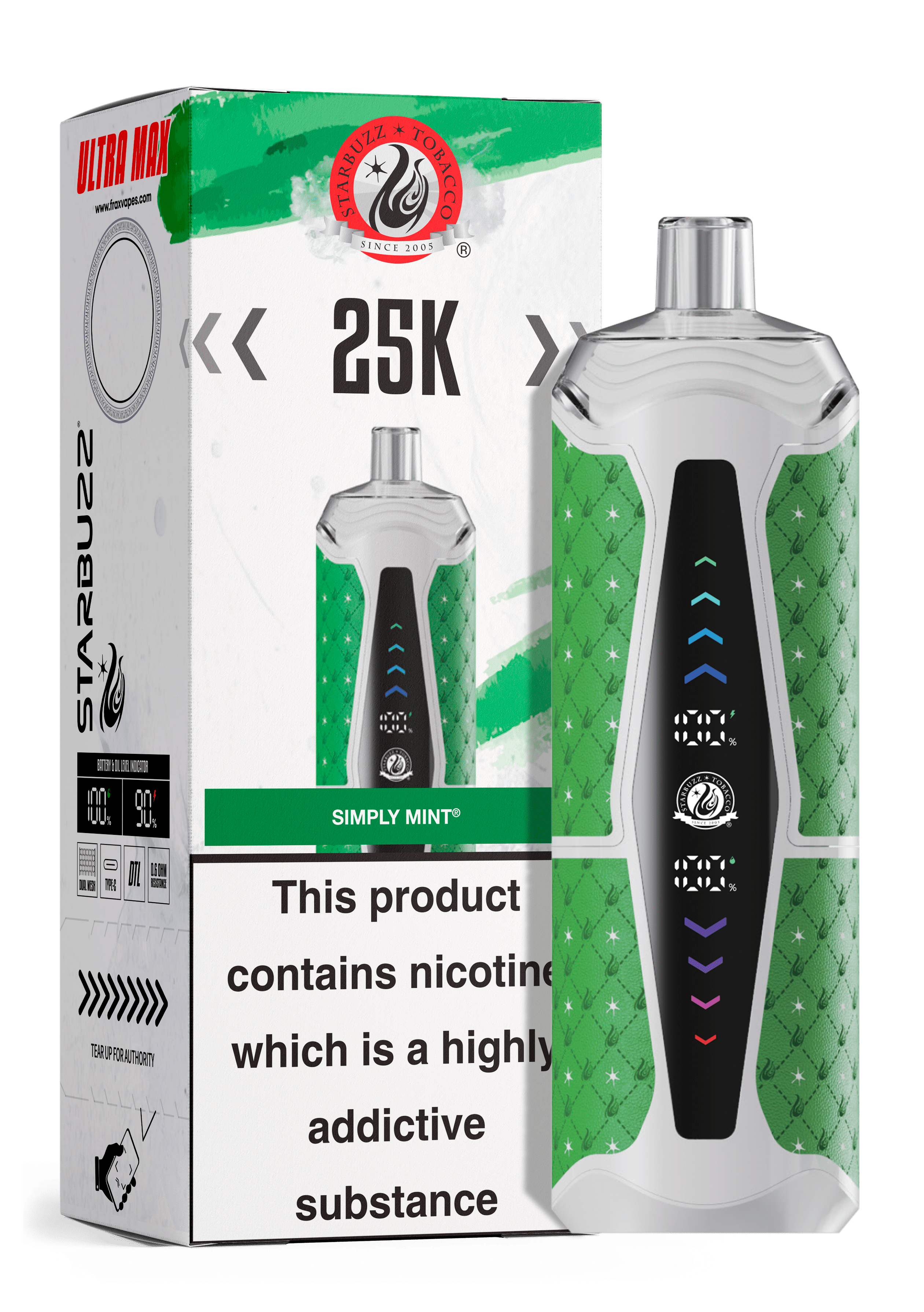 Starbuzz Ultra Max 25k Prefilled Pod Vape - Power Vape Shop
