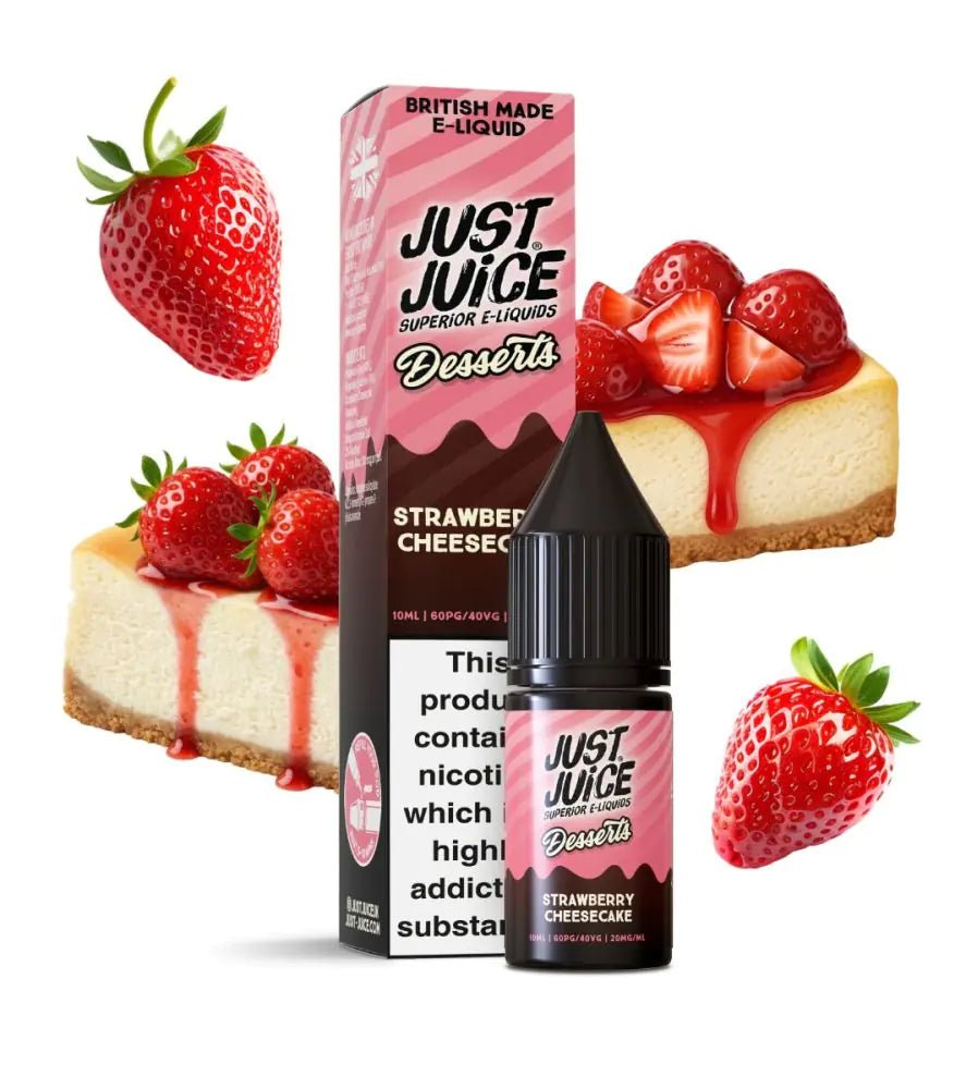 Strawberry Cheesecake Nic Salt by Just Juice 10ml - Power Vape Shop
