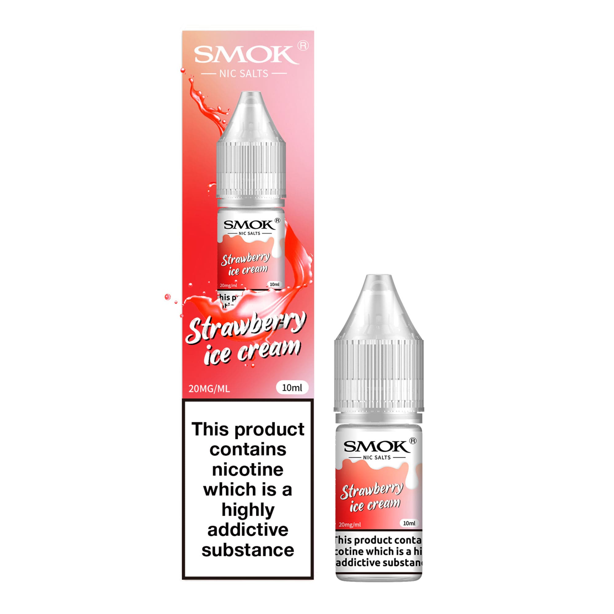 Strawberry Ice Cream Nic Salts by Smok - Power Vape Shop