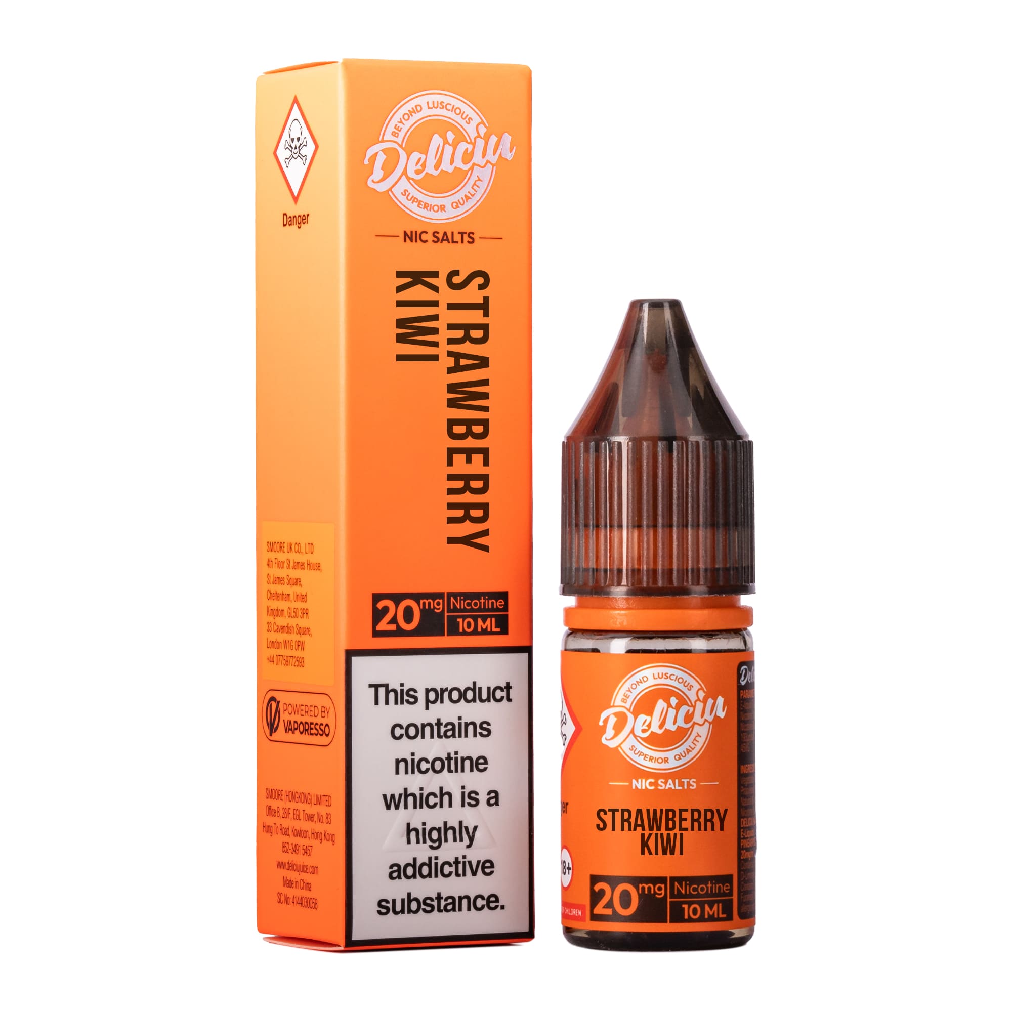 Strawberry Kiwi Nic Salt E - Liquid by Deliciu - Power Vape Shop