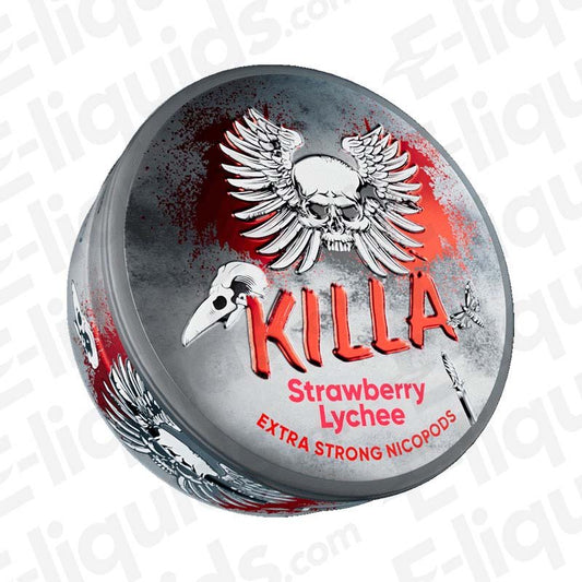 Strawberry Lychee Extra Strong Nicotine Snus Pouches by Killa - Power Vape Shop