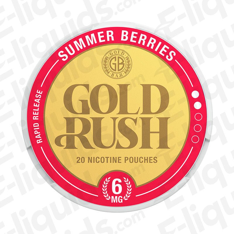 Summer Berries Gold Rush Nicotine Pouches by Gold Bar - Power Vape Shop