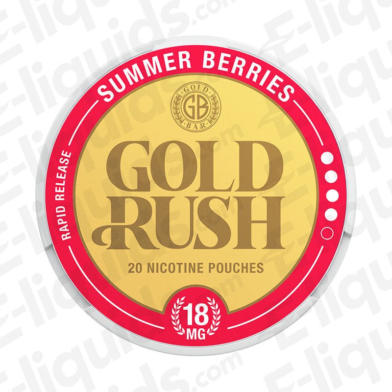 Summer Berries Gold Rush Nicotine Pouches by Gold Bar - Power Vape Shop