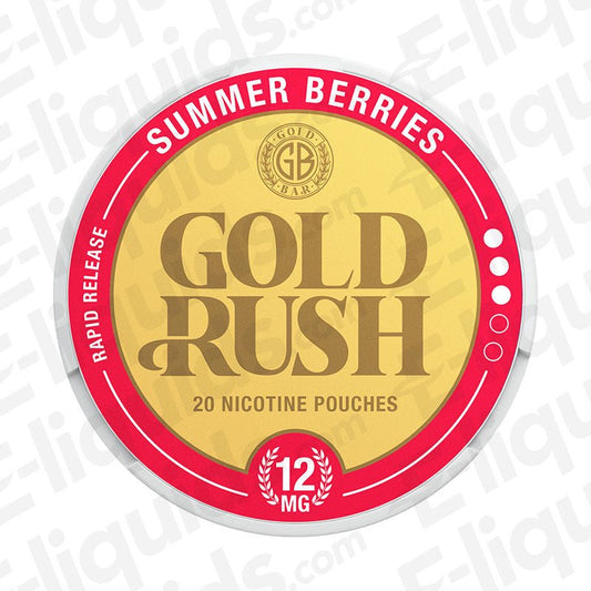 Summer Berries Gold Rush Nicotine Pouches by Gold Bar - Power Vape Shop