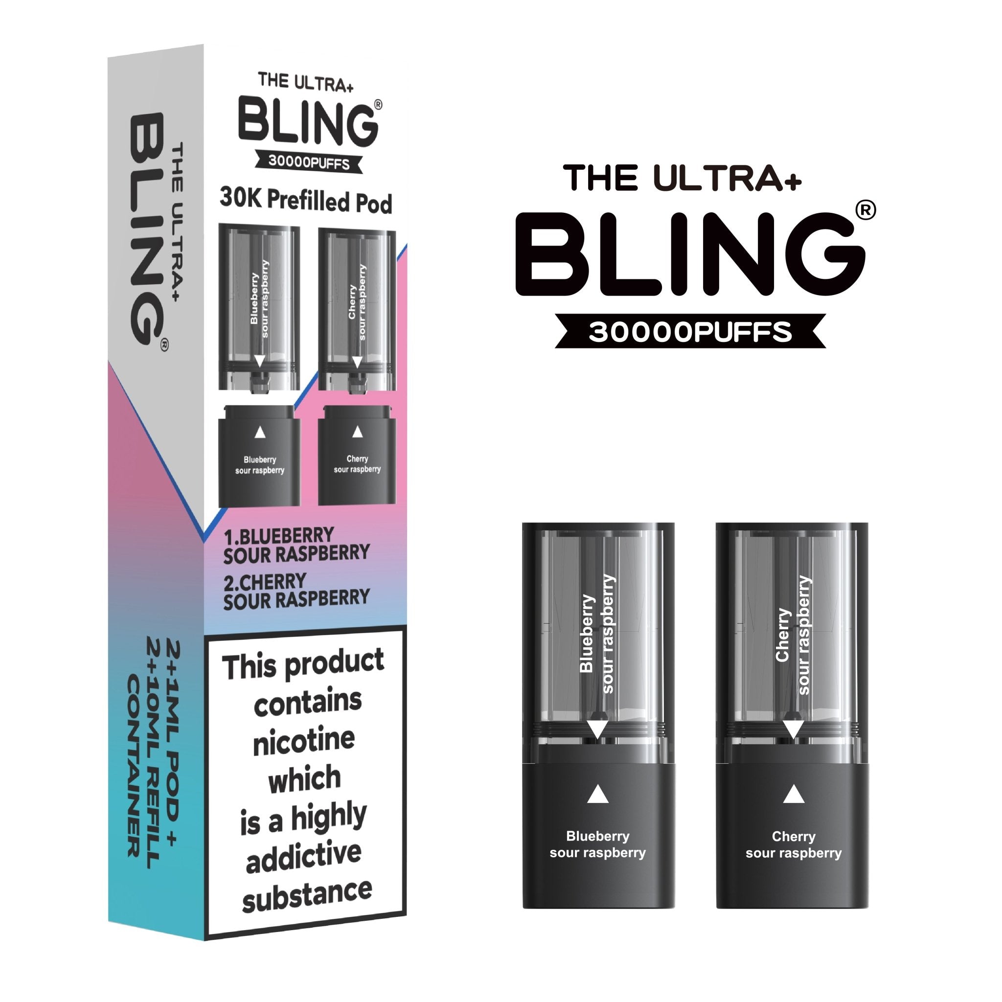 The Bling Ultra Plus 30k Replacement Pods - Power Vape Shop