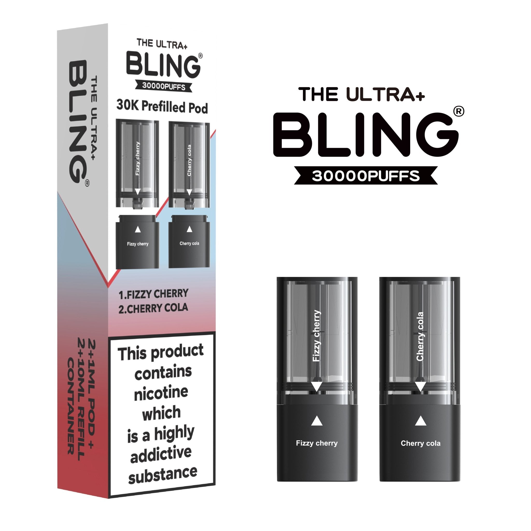 The Bling Ultra Plus 30k Replacement Pods - Power Vape Shop