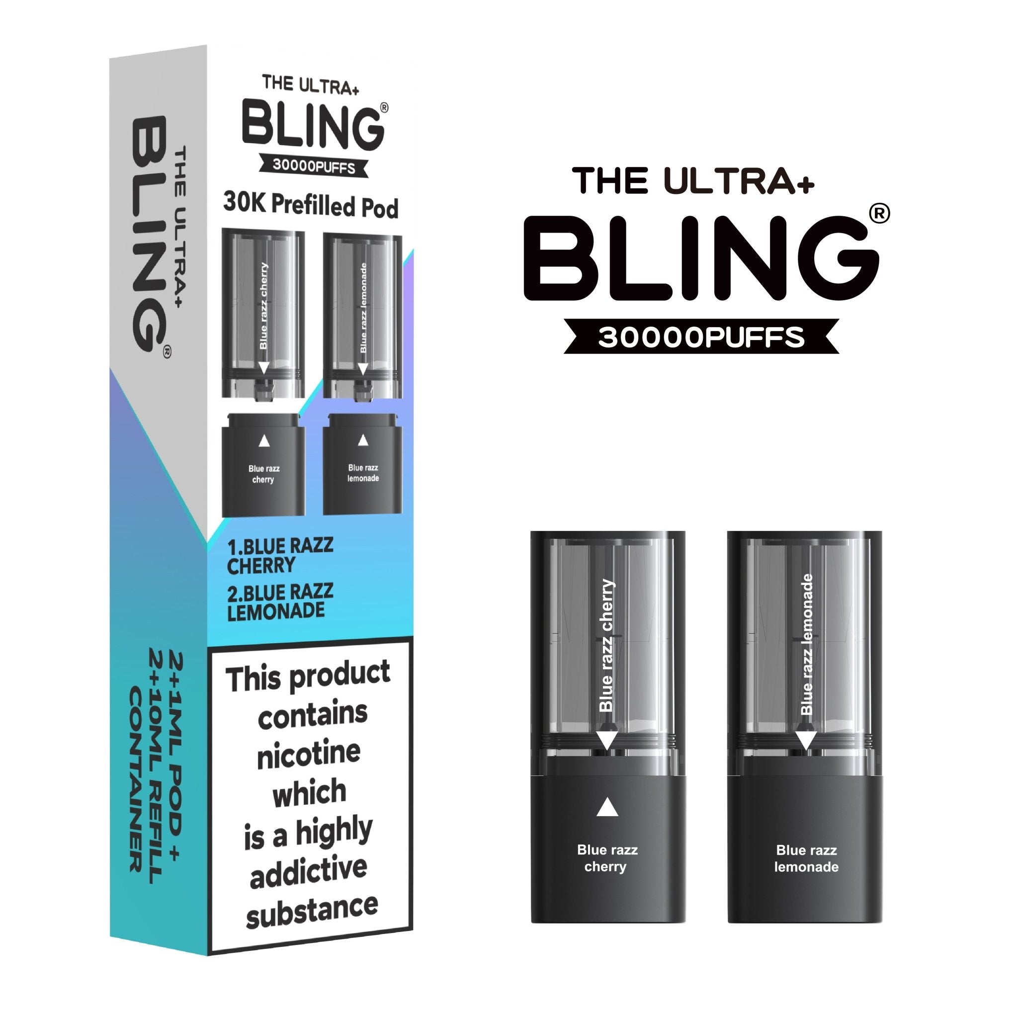 The Bling Ultra Plus 30k Replacement Pods - Power Vape Shop