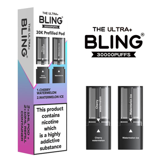 The Bling Ultra Plus 30k Replacement Pods - Power Vape Shop