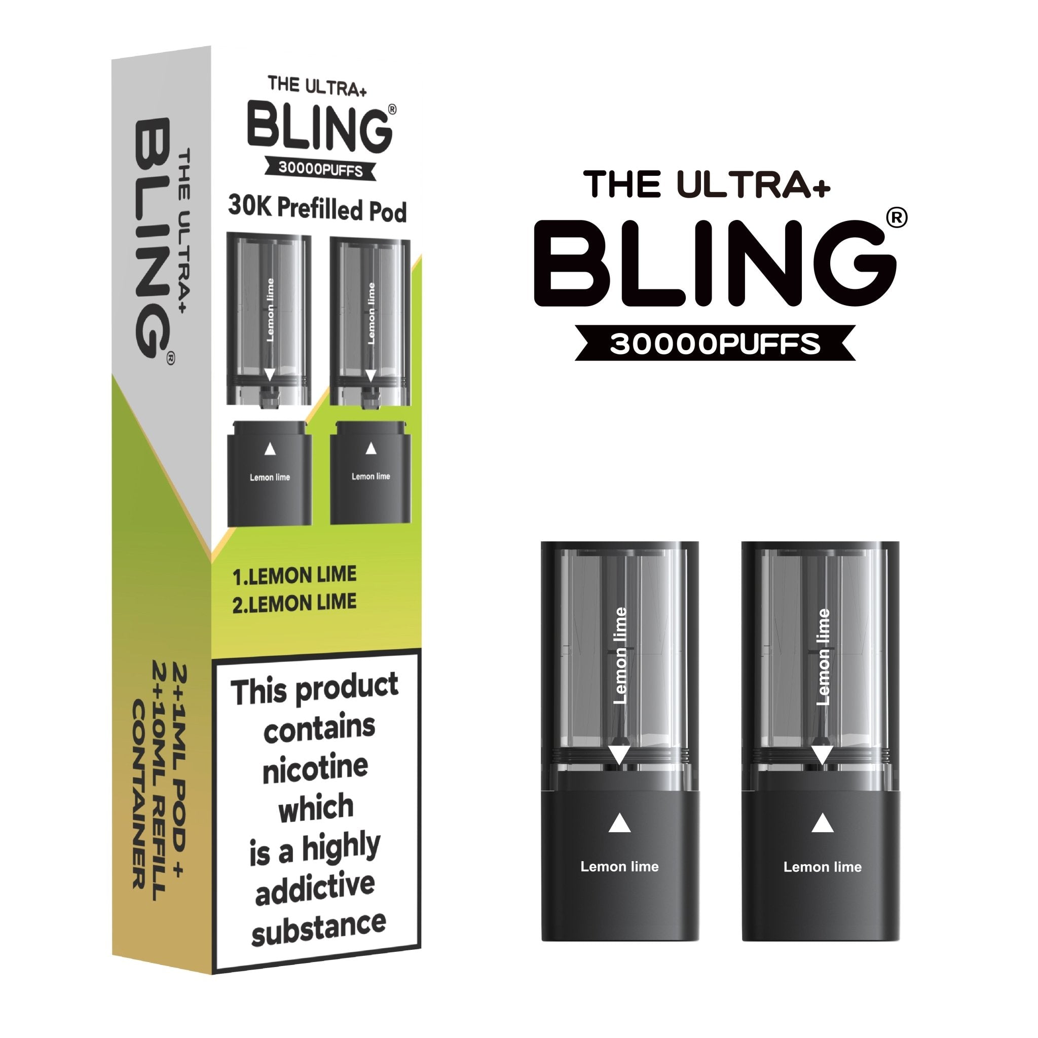 The Bling Ultra Plus 30k Replacement Pods - Power Vape Shop