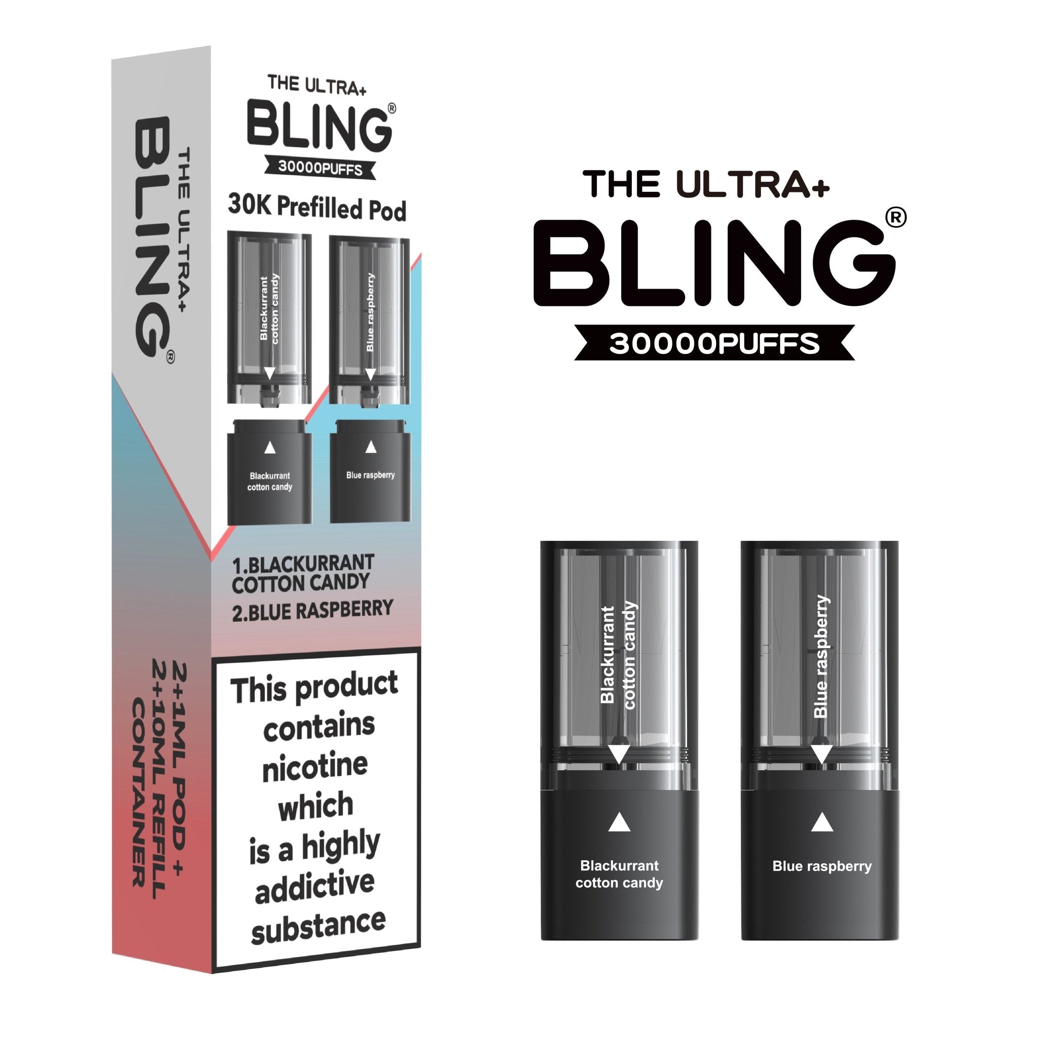 The Bling Ultra Plus 30k Replacement Pods - Power Vape Shop