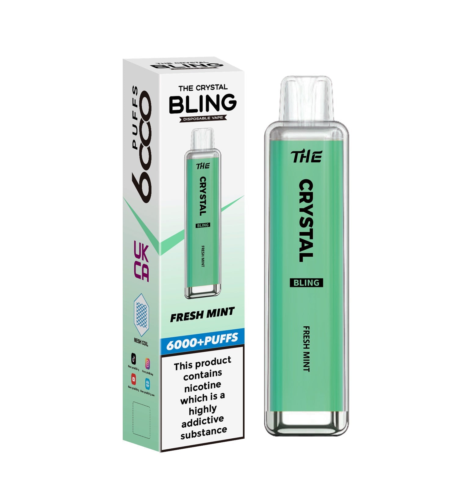 The Crystal Bling 6000 Disposable Vape | Powervapeshop The Crystal Bling 6000 Disposable Vape | Powervapeshop