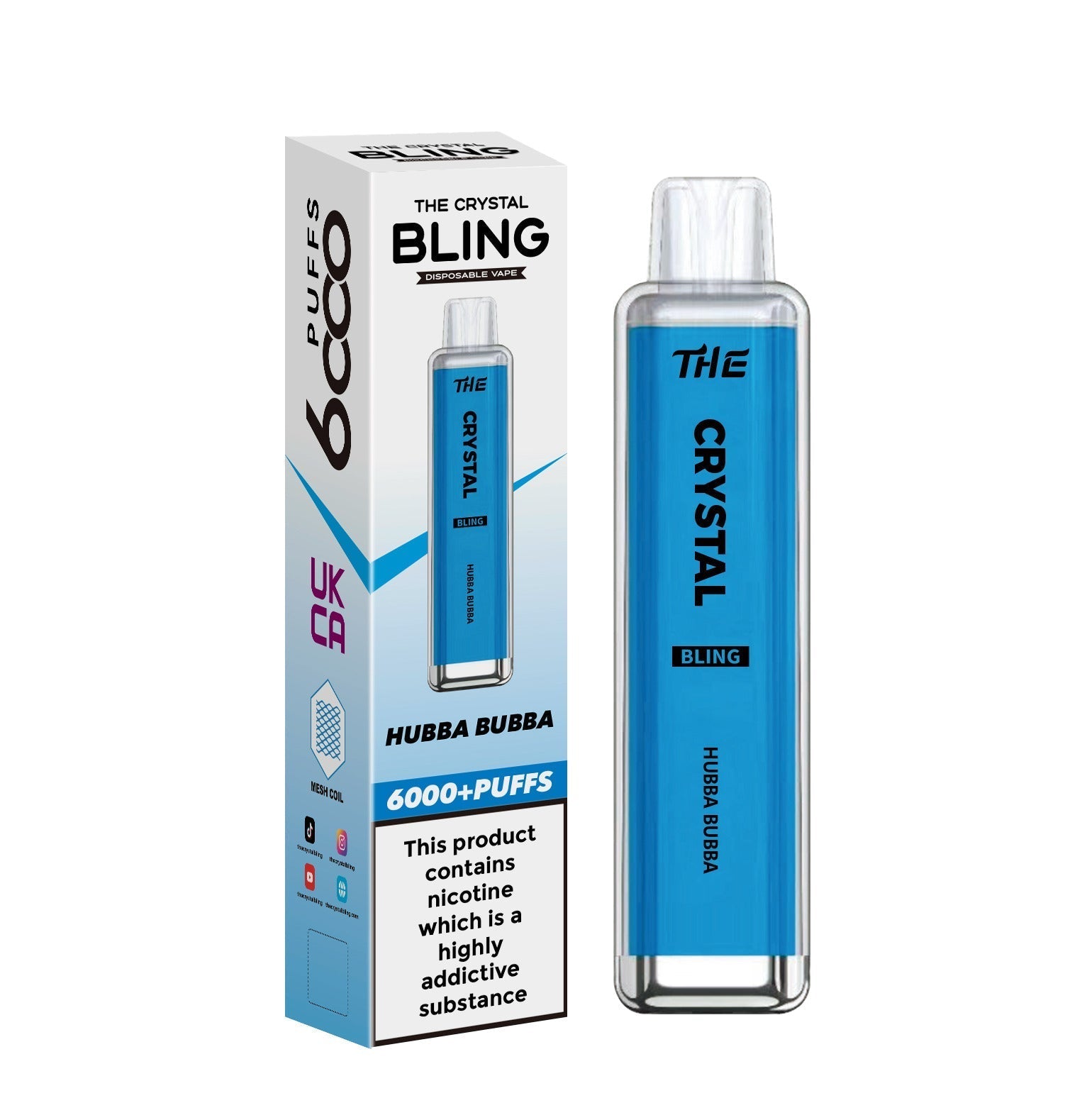 The Crystal Bling 6000 Disposable Vape | Big Puffs Device - Power Vape Shop