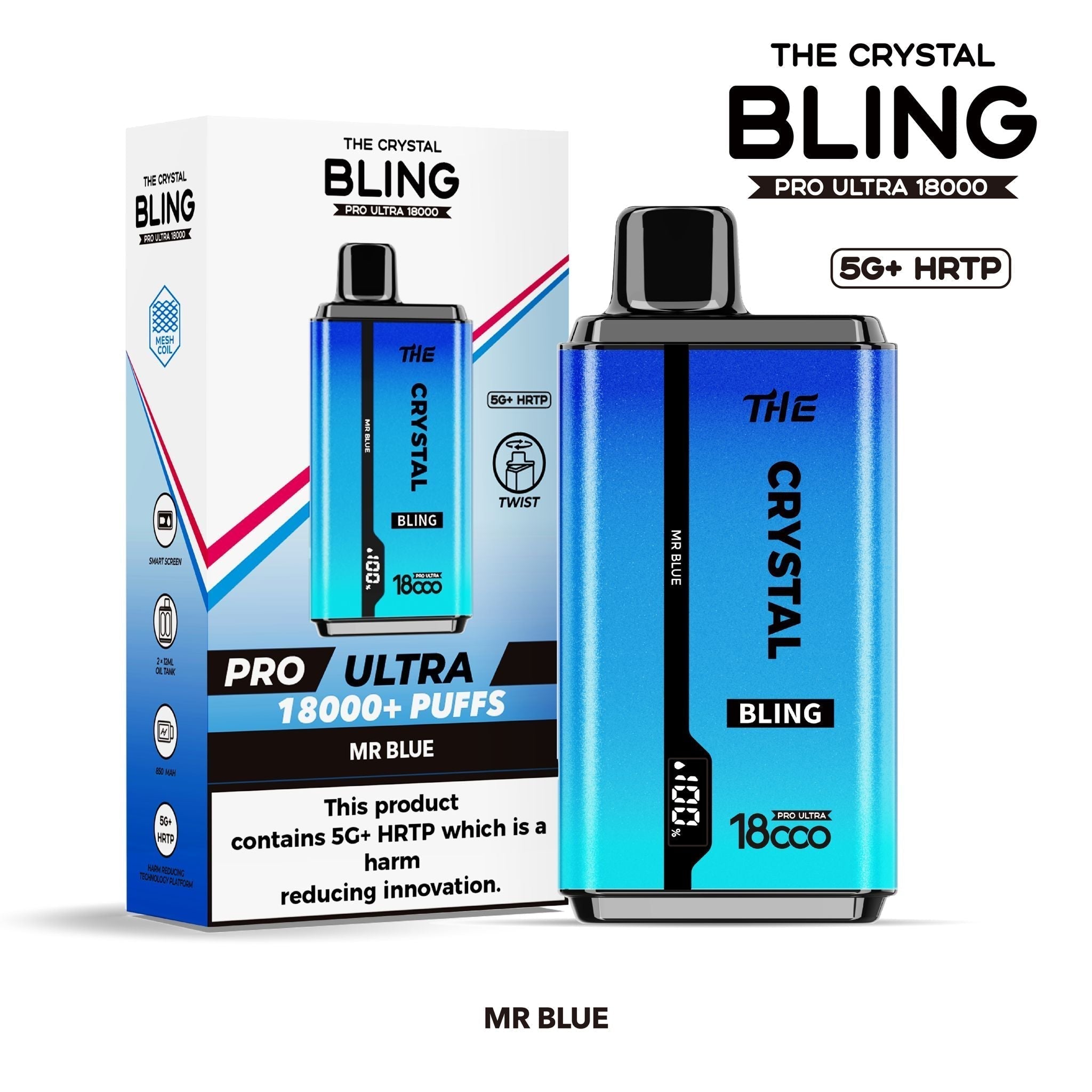 The Crystal Bling Pro Ultra 18000 Disposable Vape - Power Vape Shop