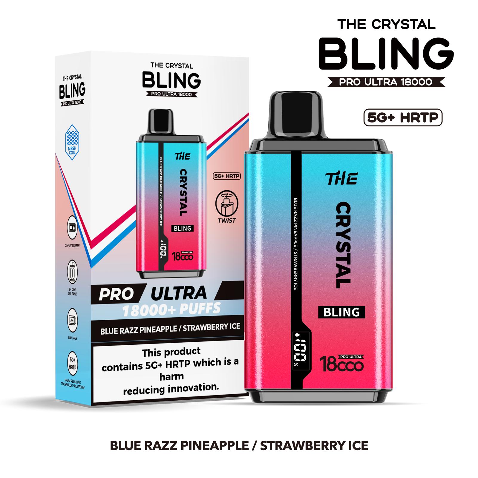 The Crystal Bling Pro Ultra 18000 Disposable Vape - Power Vape Shop