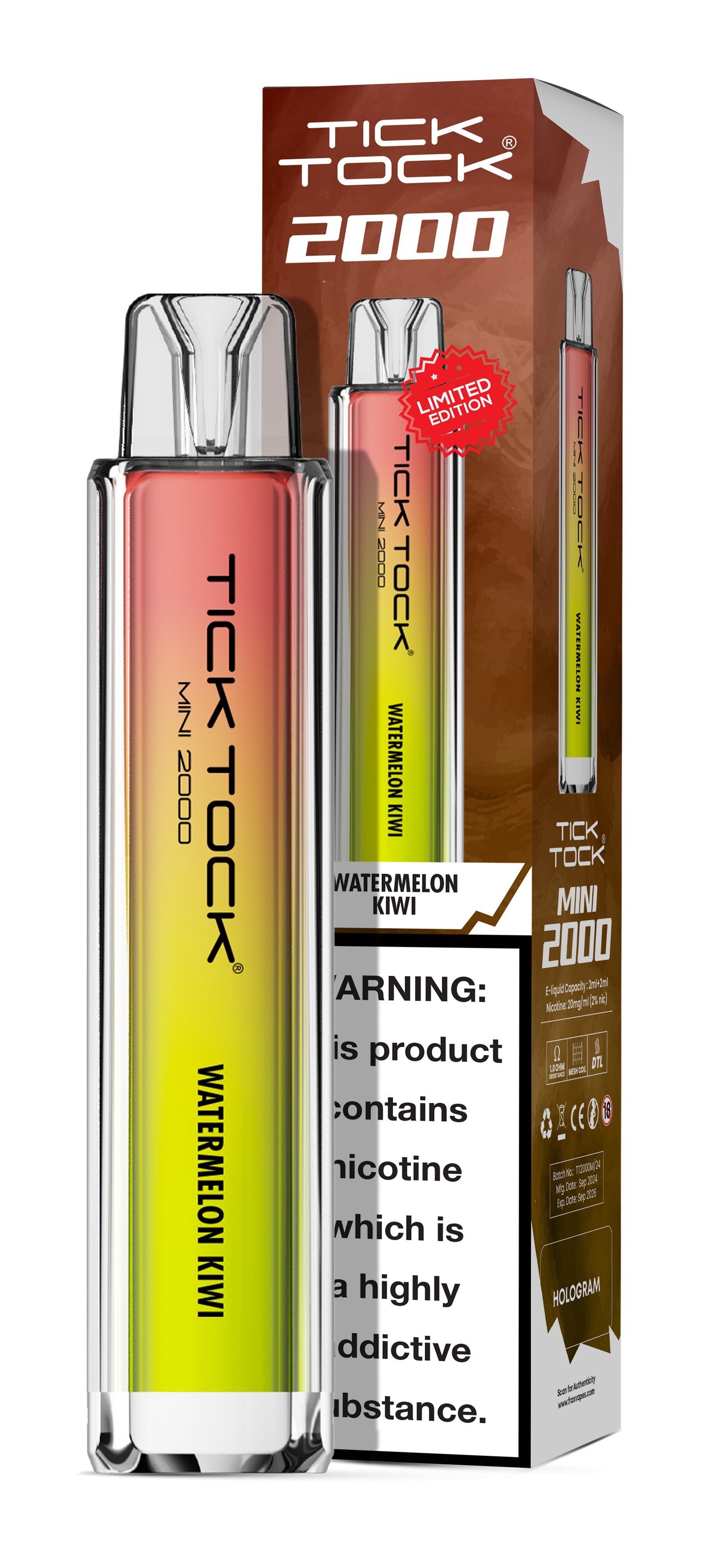 Tick Tock Mini 2000 Disposable Vape Tick Tock Mini 2000 Disposable Vape
