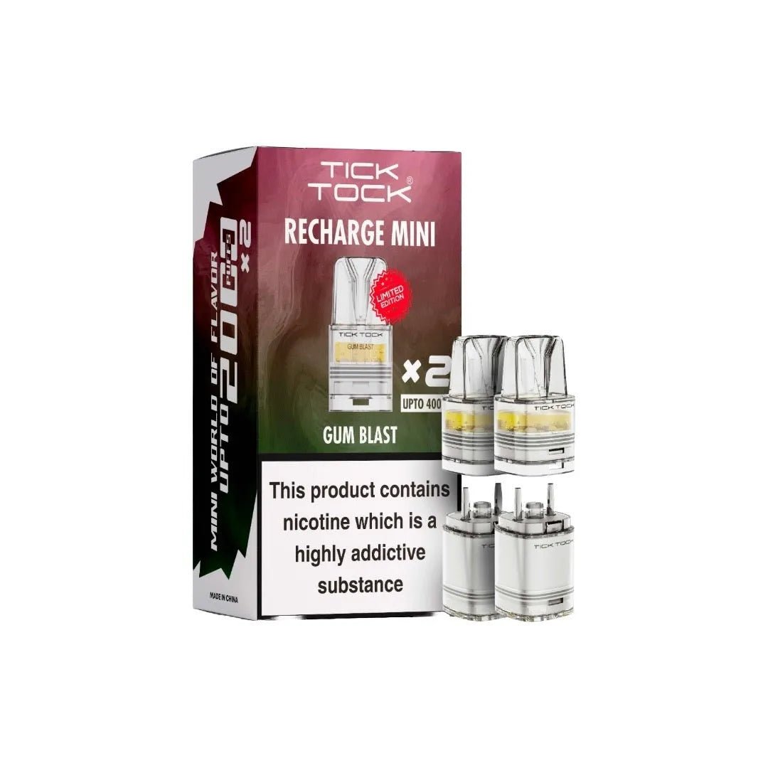 Tick Tock Mini 2000 Replacement Pods - Power Vape Shop