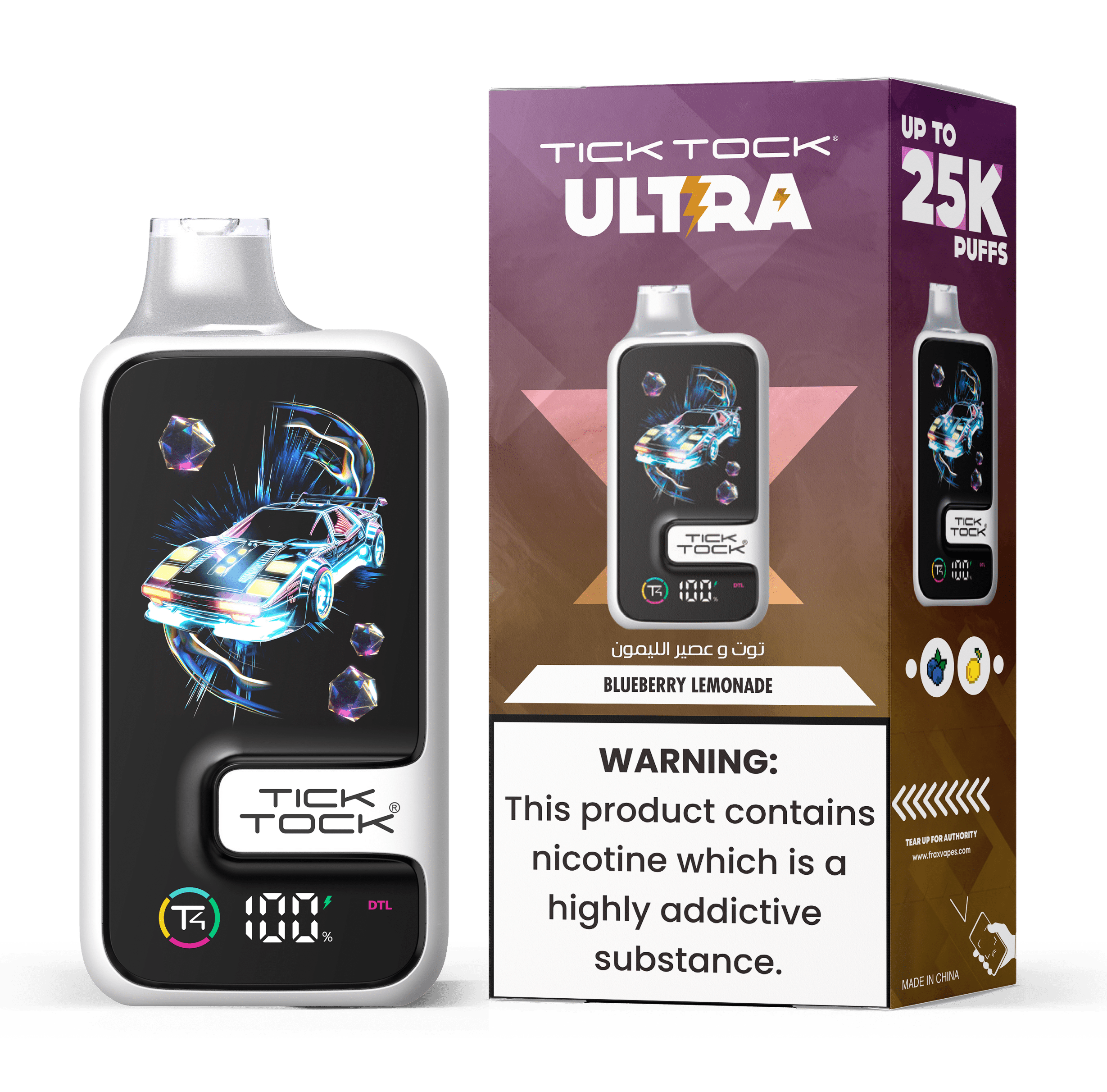 Tick Tock Ultra 25k Disposable Vape | TPD Big Puffs - Power Vape Shop